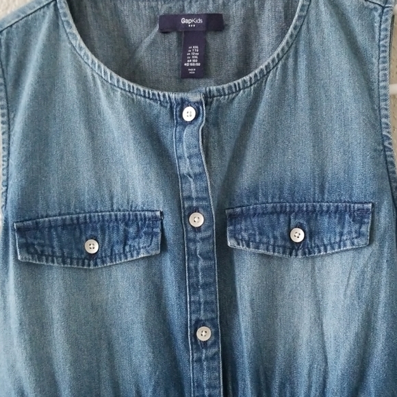 Gap Chambray Denim Sleeveless Dress - Picture 2 of 3